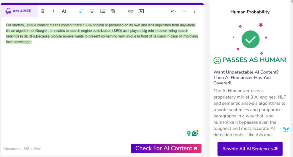 This is 100% Human written content image by Rajneesh Pathak